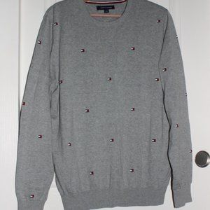 Tommy Hilfiger Logo Crew Neck Size Sweater L